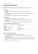 Vorschau der ersten Seite: Gliederungs-Checkliste: Merkzettel